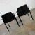 Metal Vintage Modern Armchairs Herman Miller Chrome & Black Original Fabric, a Pair For Sale - Image 7 of 13