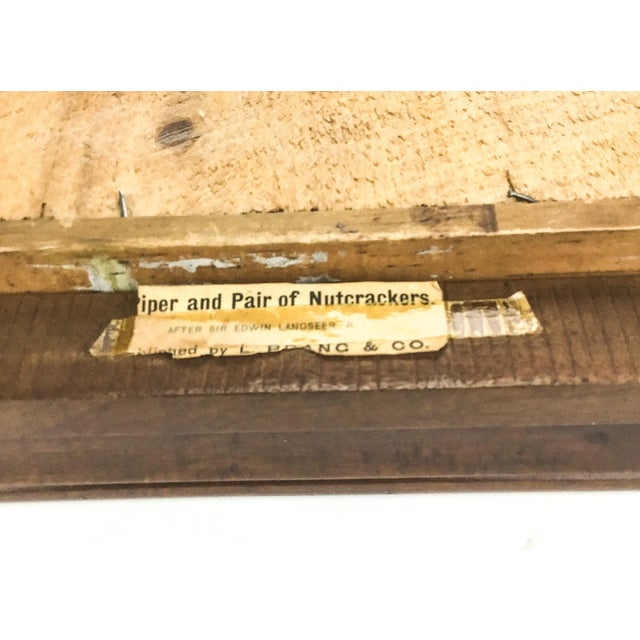 Hand Engraved Framed Lithography Painting of Piper and a Pair of Nutcrackers For Sale - Image 10 of 10