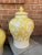 Majolica Mid 20th Century Italian Chinoiserie Yellow Prunus Relief Ginger Jars - A Pair For Sale - Image 4 of 12
