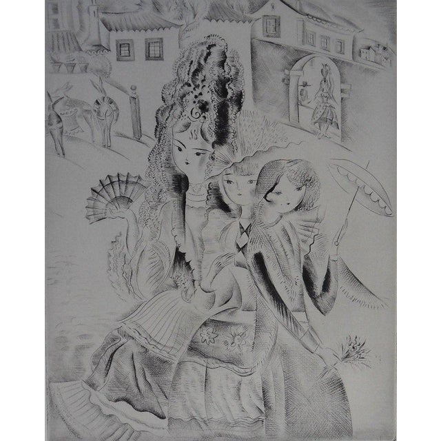 Mily Possoz, Jeune fille coquette, Etching For Sale - Image 8 of 8