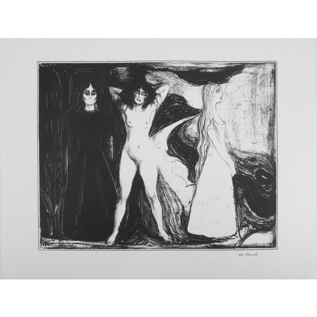 After Edvard Munch, Nude The Three Ages of Woman, Lithograph For Sale - Image 8 of 8