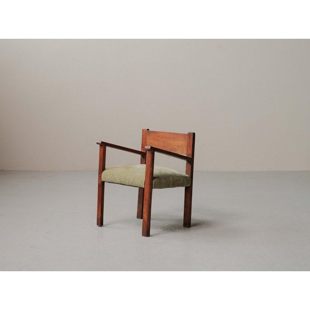 Modern Wooden Armchair, France, 1950 For Sale - Image 6 of 18
