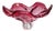Large Cranberry Glass Bowl by Josef Hospodka for Chribska, Czechoslovakia, 1960s For Sale