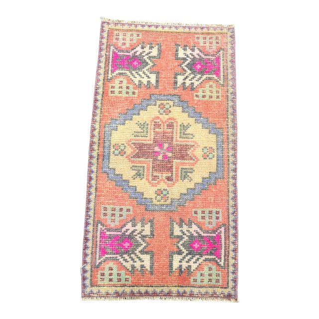 1960s Vintage Floral Wool Rug Chairish