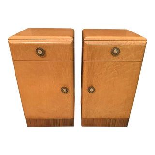 Art Deco Birds Eye Maple Side Tables - Set of 2 For Sale