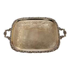 Circa 1930s Silver Plated Tea Tray by International