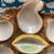 Vintage French Majolica Oyster Plates from Vallauris, 1950s, Set of 2 For Sale - Image 3 of 9