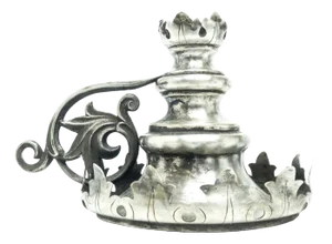 Biedermeier Silver Candleholder, Austro-Hungarian Empire, 1890s