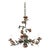 Mid 20th Century French Vintage Tôle Painted Floral Chandelier For Sale - Image 5 of 13