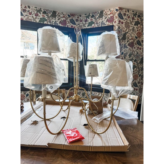 Hudson Valley Lighting Amina Chandelier, Hudson Valley Lighting, 9 Light, 39.25" Wide For Sale - Image 4 of 5