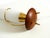 Large Mid-Century Modern Table Lamp in Brass and Teak with Frosted Glass Shade, 1950s For Sale - Image 18 of 18
