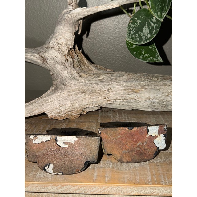 1940s Vintage Cast Iron Spanish Galleon Sailing Ship Bookends - Matching Pair, Stamped 584, 1920s-1940s Nautical Decor For Sale - Image 5 of 5