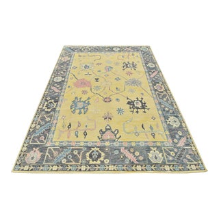 Anatolia 9’4” X 12’1” Yellow Wool Traditional Hand-Knotted Oriental Rug For Sale
