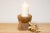 Wood Rustic Teak Seeder Candleholder-Sambabur For Sale - Image 7 of 7