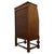 Antique English Golden Oak Secretaire with Mirrored Interior, 1900s For Sale - Image 10 of 14