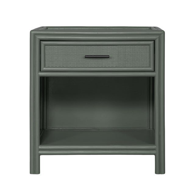 Bermuda One-Drawer Nightstand - Evergreen For Sale - Image 9 of 9