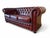 Vintage Chesterfield Sofa in Burgundy Leather For Sale - Image 5 of 5