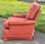 Traditional Vtg. Henredon Traditional Skirted Lounge Chair W/Fleur-De-Lis Fabric For Sale - Image 3 of 13