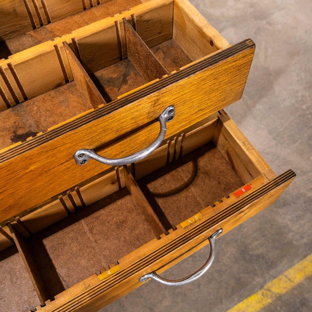 Tall Multi-Drawer Engineers Cabinet, 1950s For Sale - Image 4 of 12