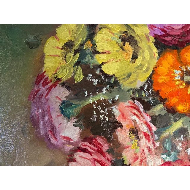 Sully Bersot, Bouquet, 1920s, Oil on Canvas, Framed For Sale - Image 4 of 9