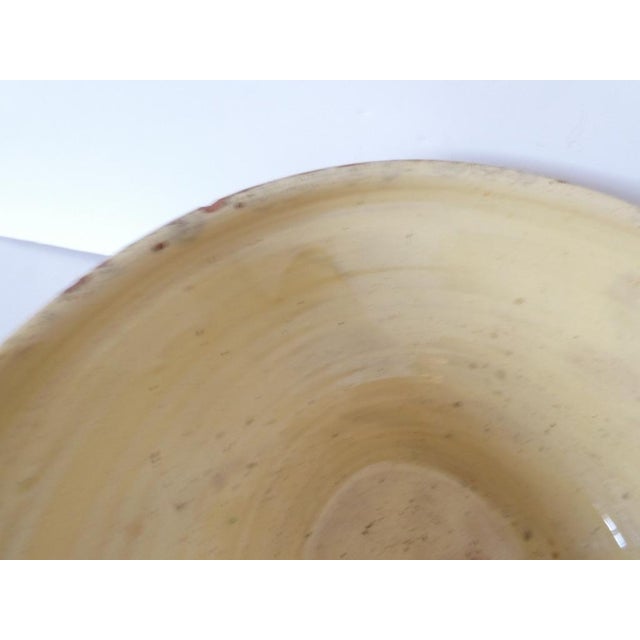 Goldenrod Large Vintage Terracotta Bowl For Sale - Image 8 of 12