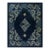 1900s Blue Navy Dragon Antique Chinese Peking Carpet 4'8" X 5'10" Knotted Wool Rug For Sale