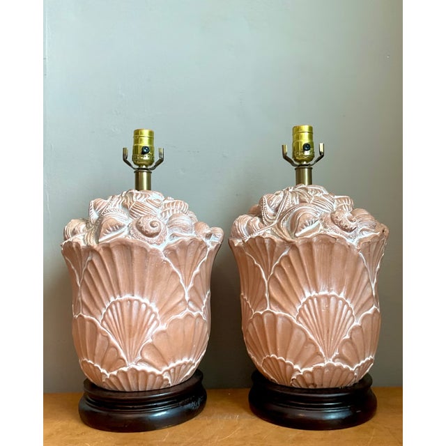 Frederick Cooper Vintage Frederick Cooper Shell Lamps - Pair For Sale - Image 4 of 12