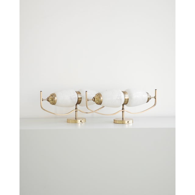 Brass Wall Lamps, France, 1960s, Set of 2 For Sale - Image 10 of 10