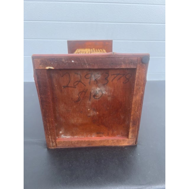 Vintage Natural Bamboo Wood Pedestal Plant Stand For Sale - Image 9 of 9