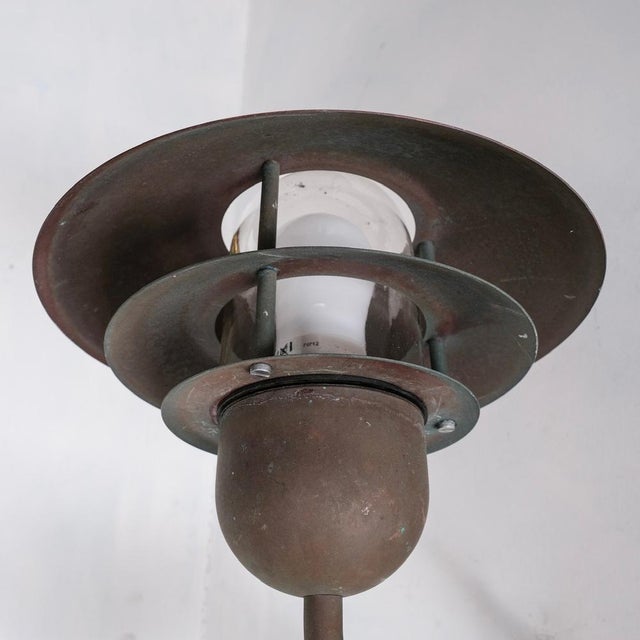 Mid-Century Danish Copper and Glass Wall Lights For Sale - Image 4 of 9