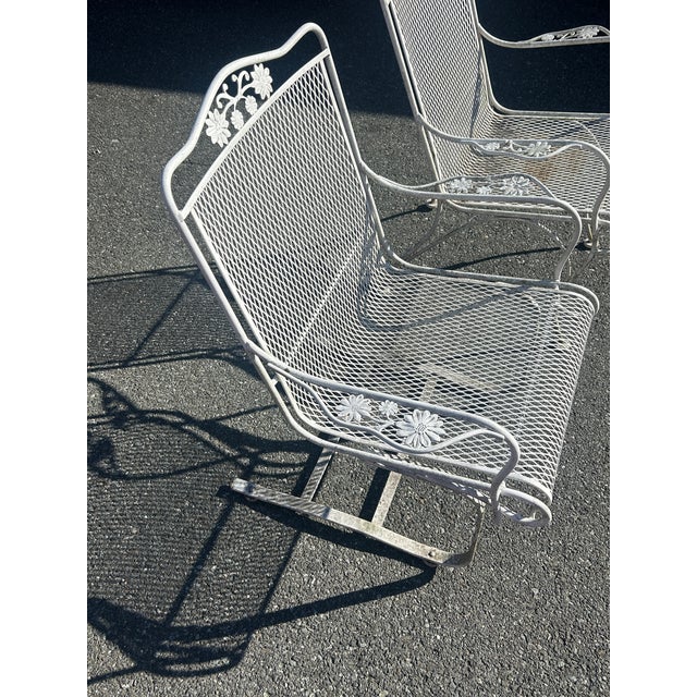 Vintage Russell Woodard Patio Set Table & 6 Chairs, Attributed For Sale In Washington DC - Image 6 of 10