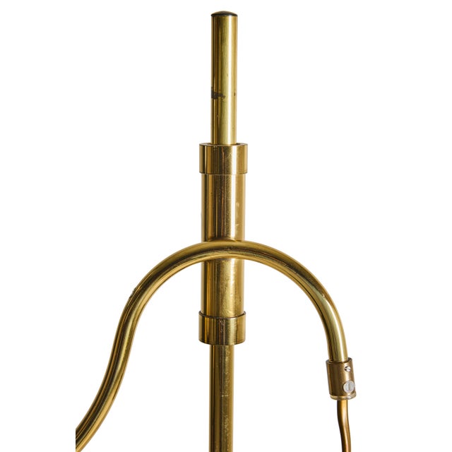 Floor Lamp in Brass with Adjustable Height from Abo Randers, Denmark, 1960s For Sale - Image 6 of 7