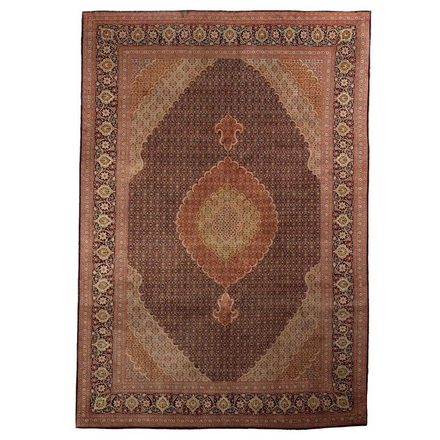 Tabriz Rug in Wool For Sale - Image 11 of 12