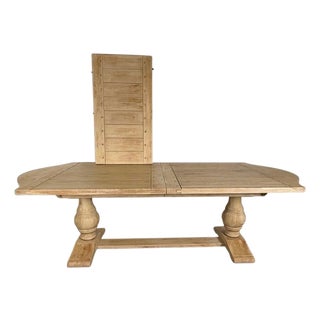 Spanish Style Refractory Table W/ Leaf Extension C. 1930's For Sale