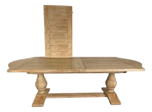 Spanish Style Refractory Table W/ Leaf Extension C. 1930's