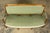 French 18th Century French Louis XVI Walnut Settee With Celadon Velvet For Sale - Image 3 of 18