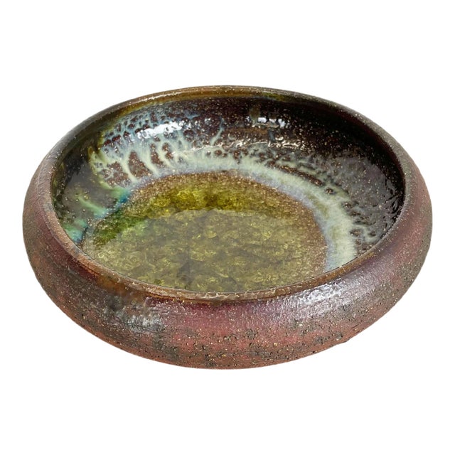 Ceramic Studio Pottery Bowl Shell Element by Gerhard Liebenthron, Germany, 1970s For Sale