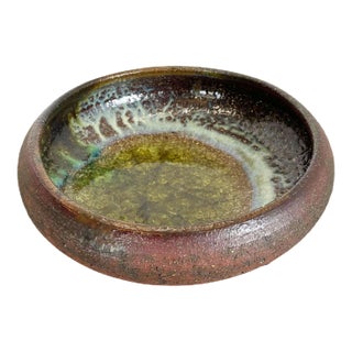 Ceramic Studio Pottery Bowl Shell Element from Gerhard Liebenthron, Germany, 1970s For Sale