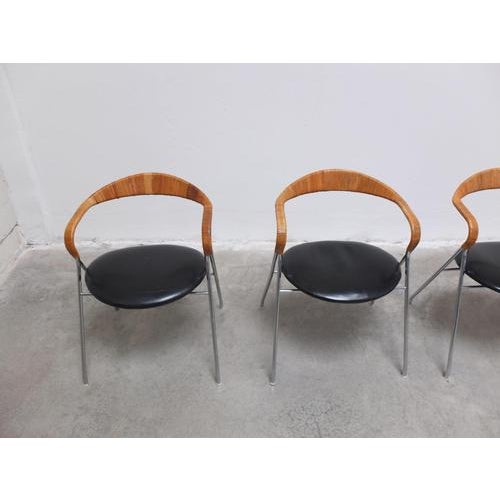 Wood HE103 Chairs by Hans Eichenberger for Dietiker Swiss, 1955, Set of 4 For Sale - Image 7 of 18