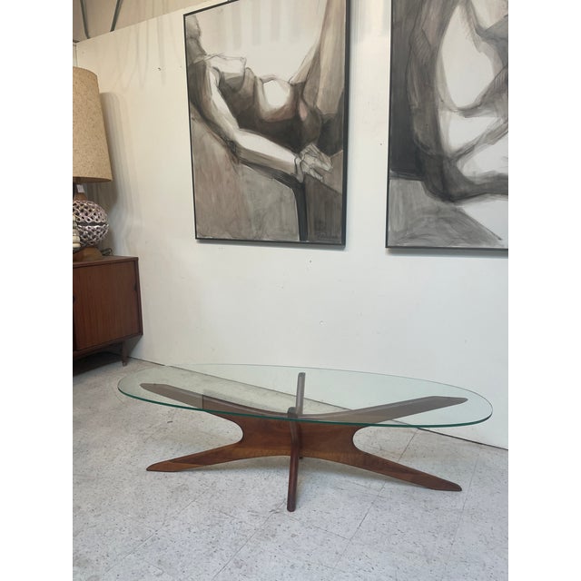 1950s Mid-Century Coffee Table in the Style of Adrian Pearsall for Craft Associates For Sale In Los Angeles - Image 6 of 6