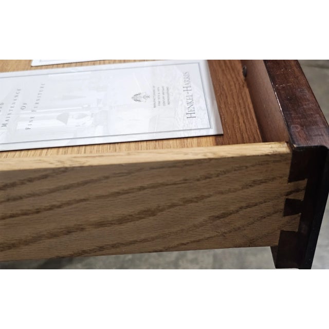 Pair Henkel Harris Chippendale Style Mahogany Claw & Ball Side Tables End Table For Sale - Image 14 of 14