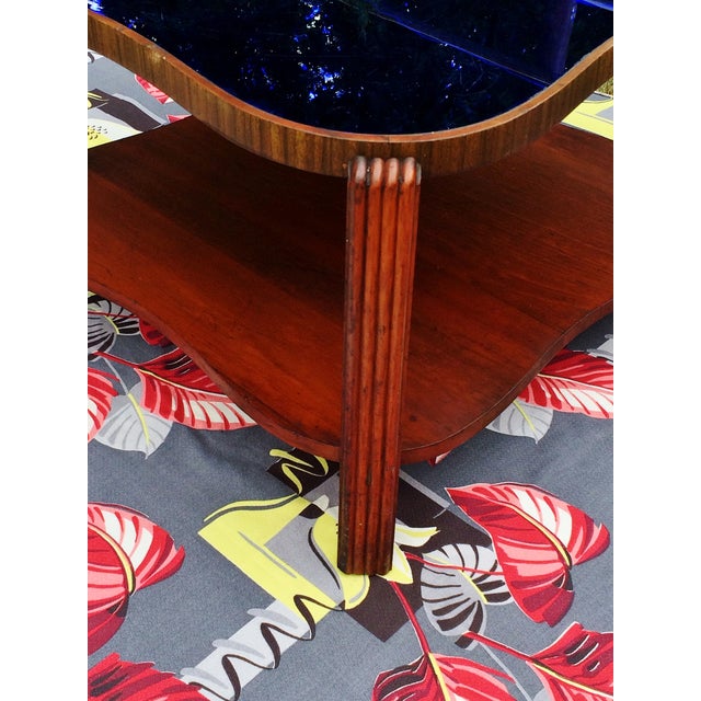 Art Deco Cobalt Blue Glass Mirror Coffee Table Chairish