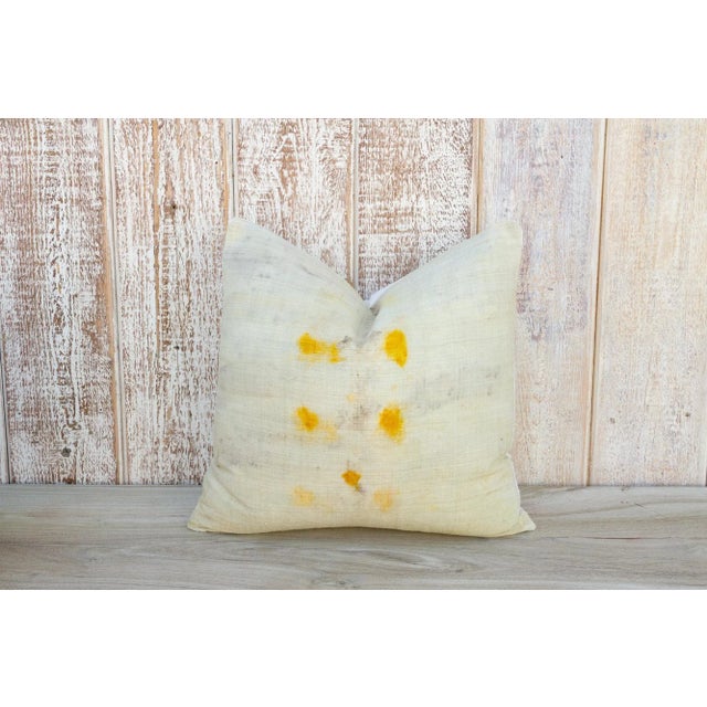 Vintage Xhiva Tie Dyed Organic Silk Pillow For Sale - Image 10 of 10