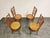 Set of 4 bentwood dining chairs with rattan seats. They are not stamped. Good condition, no damages to the rattan. One...