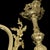 Metal Antique French Art Nouveau Bronze 4-Light Chandelier with Frosted Glass Tulip Flower Shades and Acanthus Leaves, 1890s For Sale - Image 7 of 18