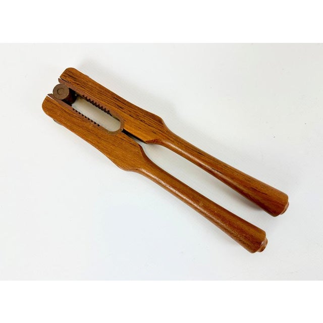 Wood Mid-Century Modern Teak and Brass Nutcracker by Poul Knudsen, 1950s For Sale - Image 7 of 7