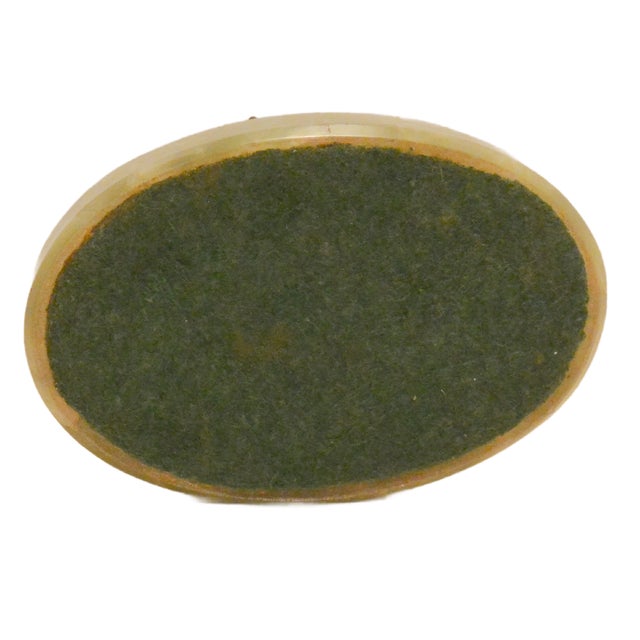 Art Deco Green Onyx & Bronze Double Scottie Tray C. 1930 For Sale - Image 9 of 10