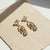 Fleur De Lis Chandelier Earrings Studs With Topaz in Silver, Gold, A Pair For Sale - Image 6 of 10
