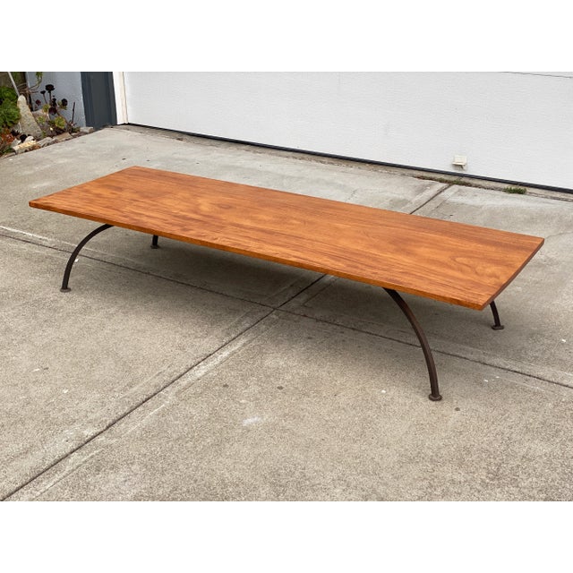 Vintage early 1960's coffee table made by well known master woodworker Arthur Espenet Carpenter, consisting of a solid...