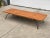 Vintage early 1960's coffee table made by well known master woodworker Arthur Espenet Carpenter, consisting of a solid...